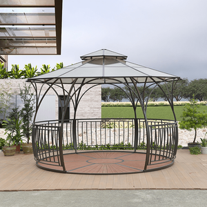 φ4.3M & 3.6M Iron Garden Gazebo with Floor 