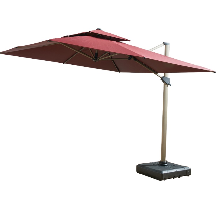 3*3m Beach Aluminum Rome Umbrella with Base